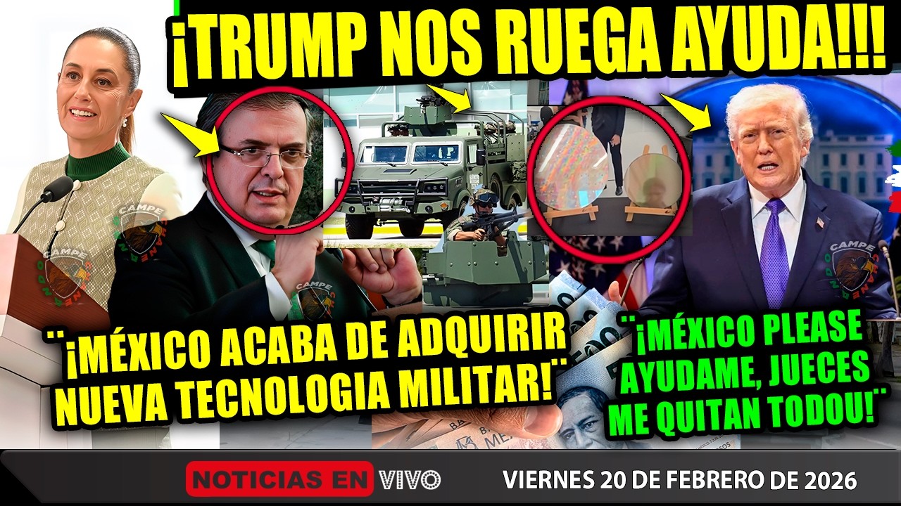 TRUMP ¡NO QUERÍA! PERO LE RUEGA A MÉXICO ¡HOY SHEINBAUM LOGRÁ OBTENER ESTA TECNOLOGIA SUPER PODEROSA