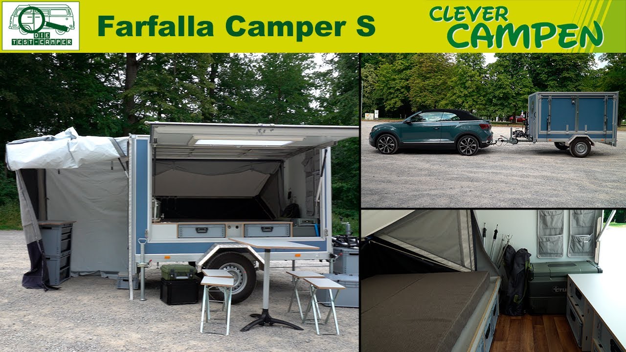 Farfalla Camper S - Kleiner Anhänger der es in sich hat - zum selbstbewußten Preis - Clever Campen