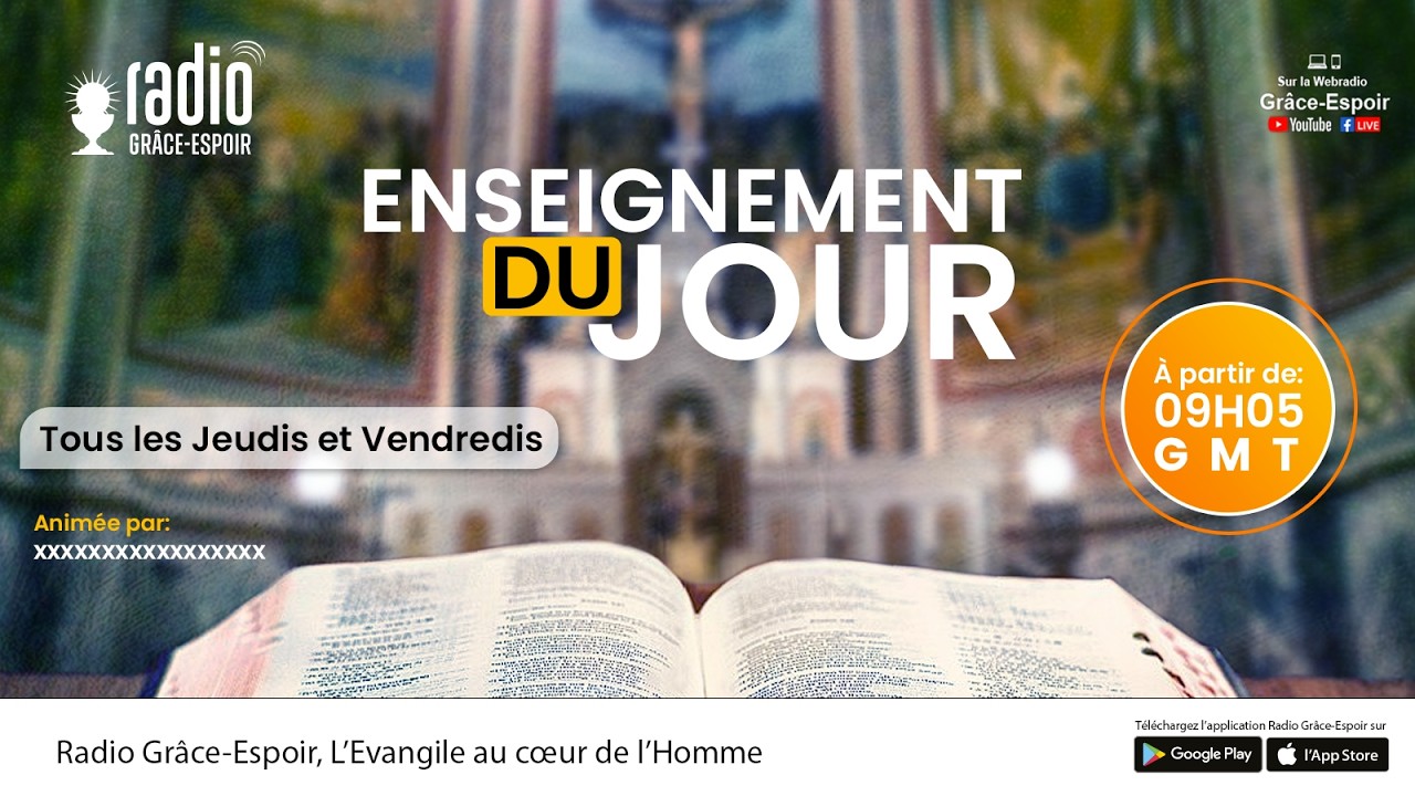 ENSEIGNEMENT DU JOUR DU 20/02/2026