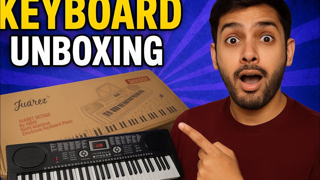 😱 Juarez Octave JRK661| Piano Keyboard unboxing & Review | 🤔