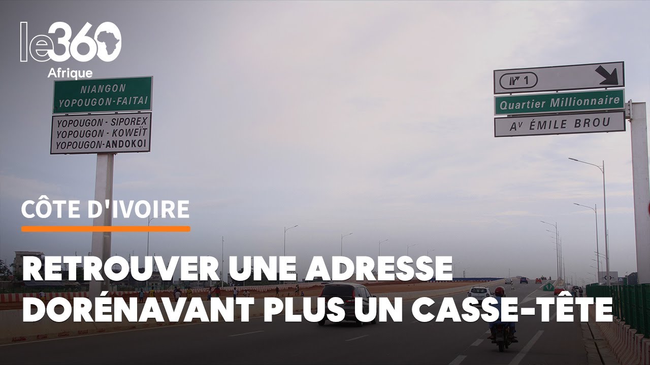 Abidjan. 14.000 voies et rues d&eacute;nombr&eacute;es dont 12.000 d&eacute;nomm&eacute;es et clairement indiqu&eacute;es