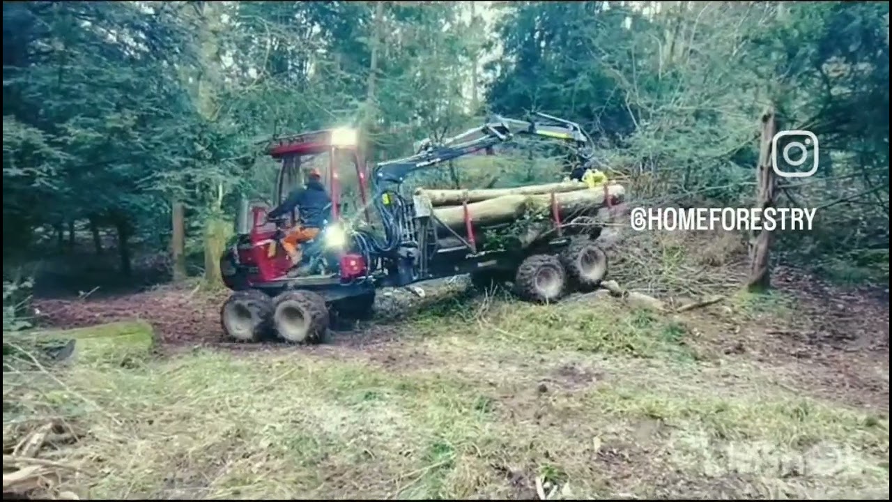 Alstor 822 extracting ash for National trust in Shropshire