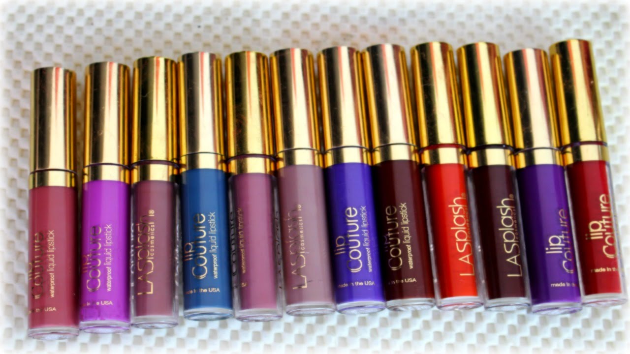 La Splash - Lip Couture & Smitten Liptint Mousse - Lip Swatches