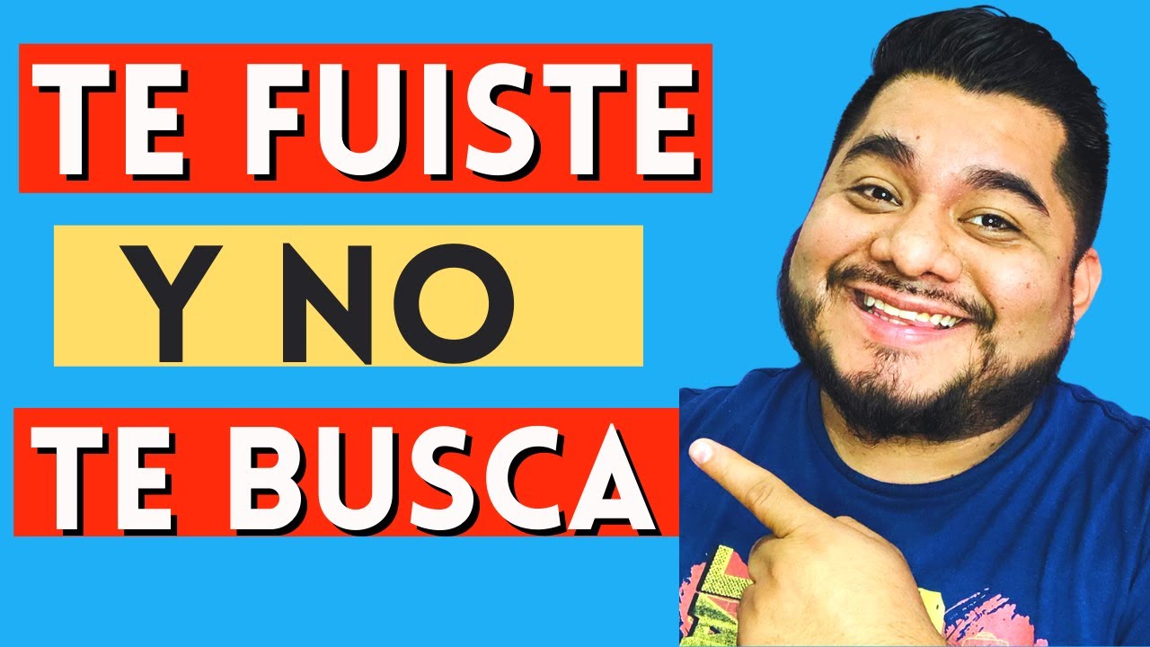 ¡Me ALEJE y No ME BUSCA!//Descubre PORQUE No lo HACE[COMPROBADO]