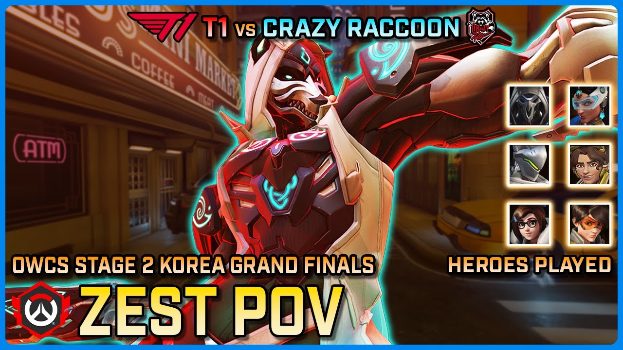 [ ZEST ] Crazy Raccoon vs T1 | Grand Finals | OWCS Korea Stage 2