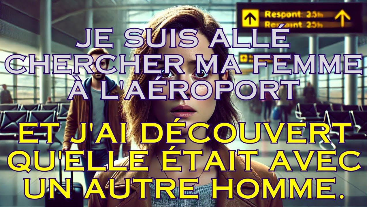 Je suis allé chercher ma femme à l'aéroport et j'ai découvert qu'elle était avec un autre homme.