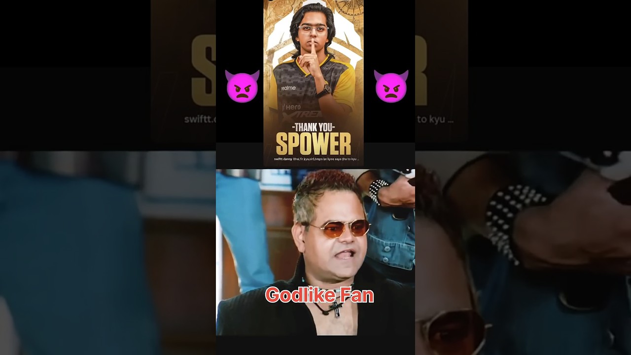 Spower Left Godlike 🤯 Godlike Bid farewell to Spower 🥺👿🤡 #godlike #bgmi #spowergaming #gaming