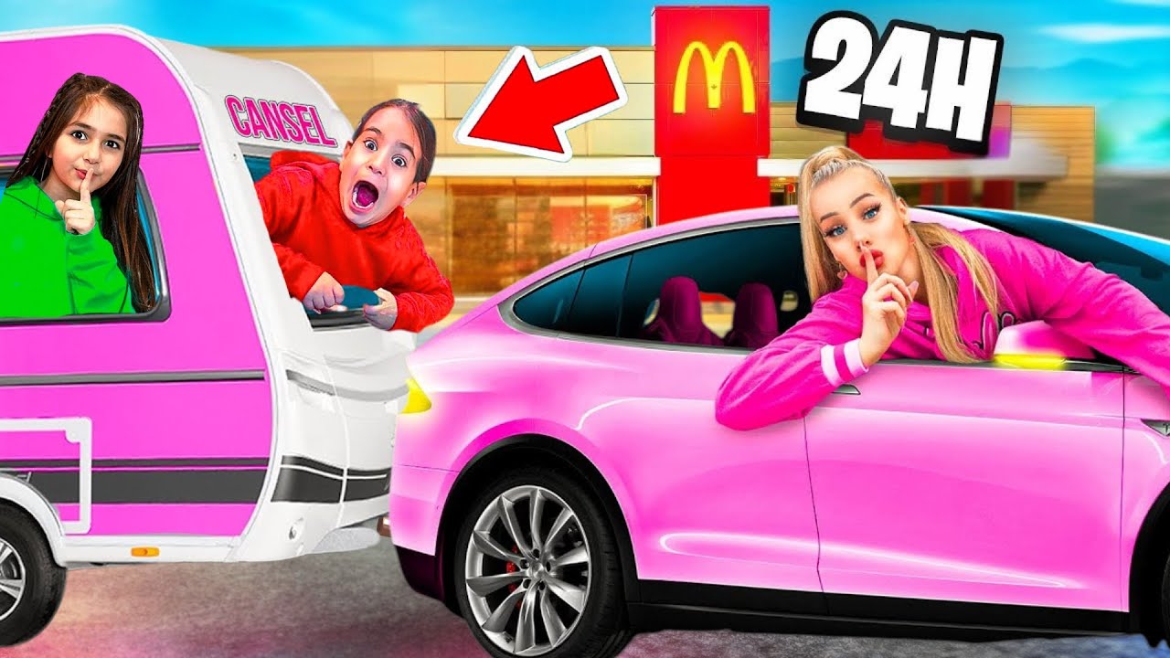24 STUNDEN im Auto 🚗 (geht schief)