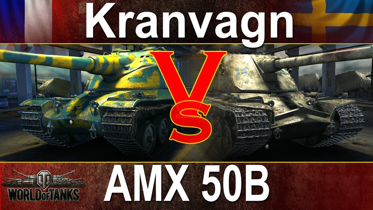 15 x Kranvagn vs 15 x AMX 50b - Dominacja? World of Tanks