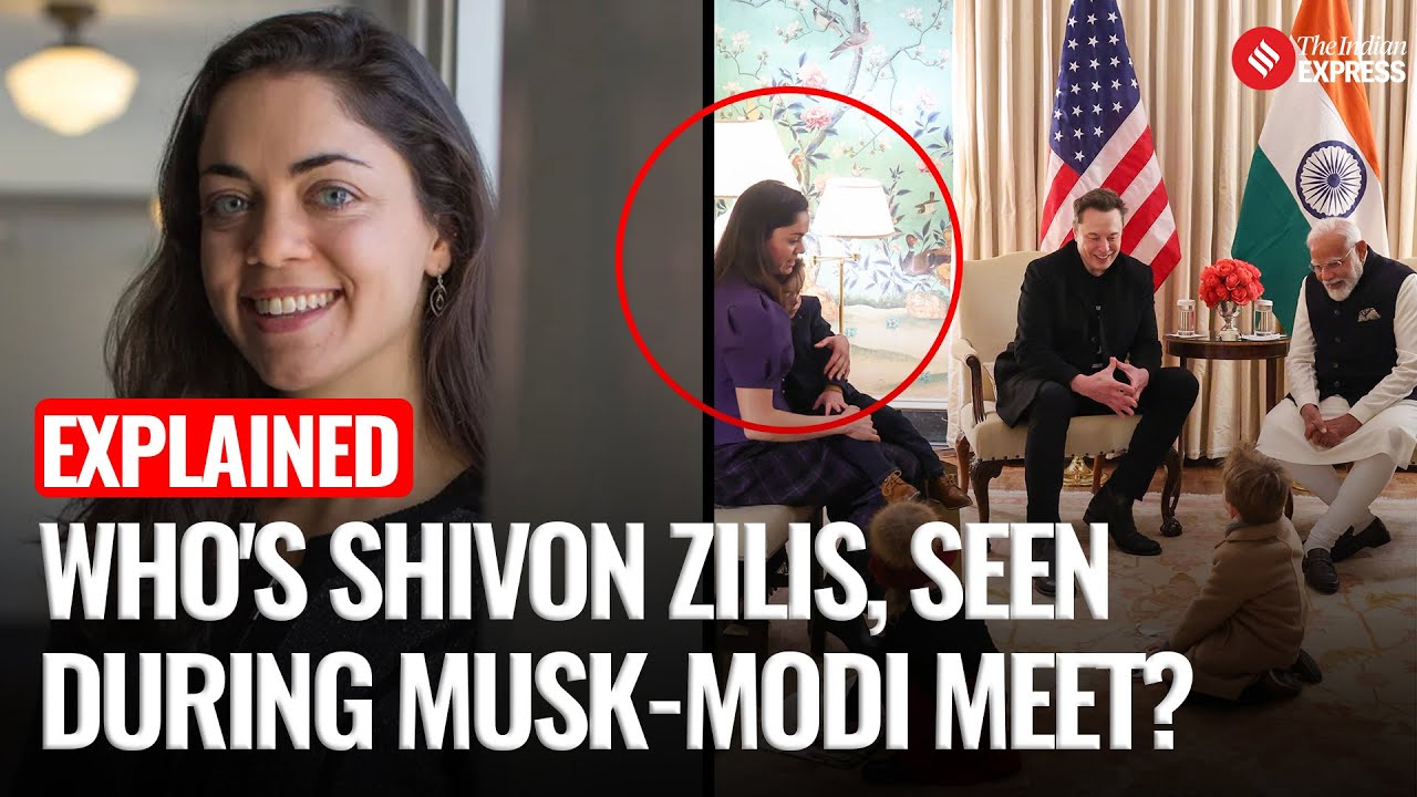 Elon Musk, Partner Shivon Zilis, and Kids Meet PM Modi in Washington