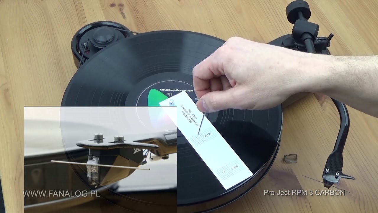 Pro Ject RPM 3 Carbon - Regulacja kąta prowadzenia (tracking error)