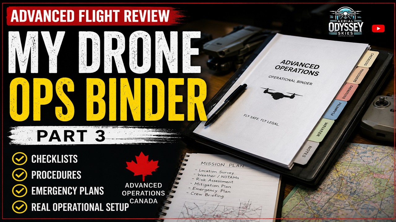 Canadian Advanced Flight Review Binder Setup | My Real Drone Operations Workflow (Part 3)