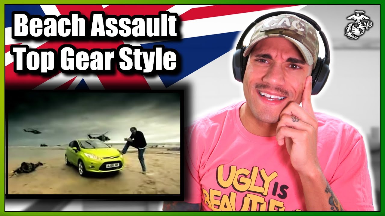 US Marine reacts to Beach Assault - Top Gear Style