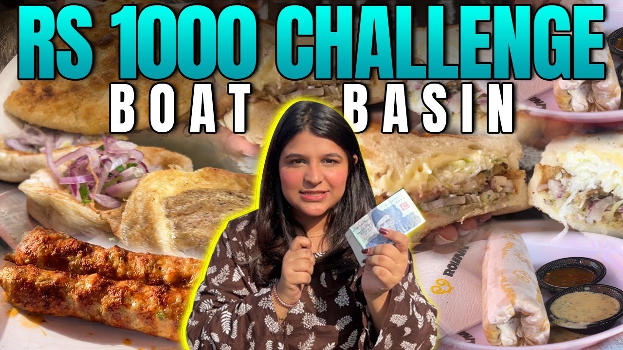 1000 Rupee Challenge At Boat Basin | Karachi Street Food | Metafood