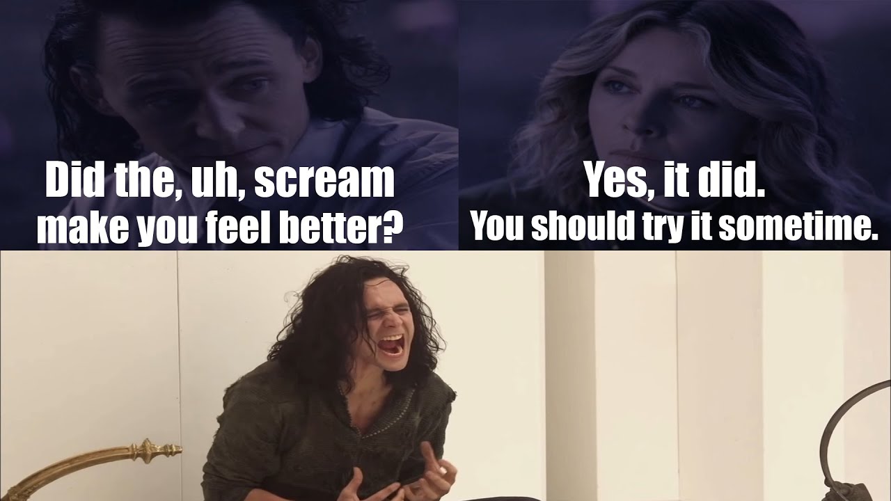 Loki Screaming Detail | Loki 2021 | Thor: The Dark World 2013