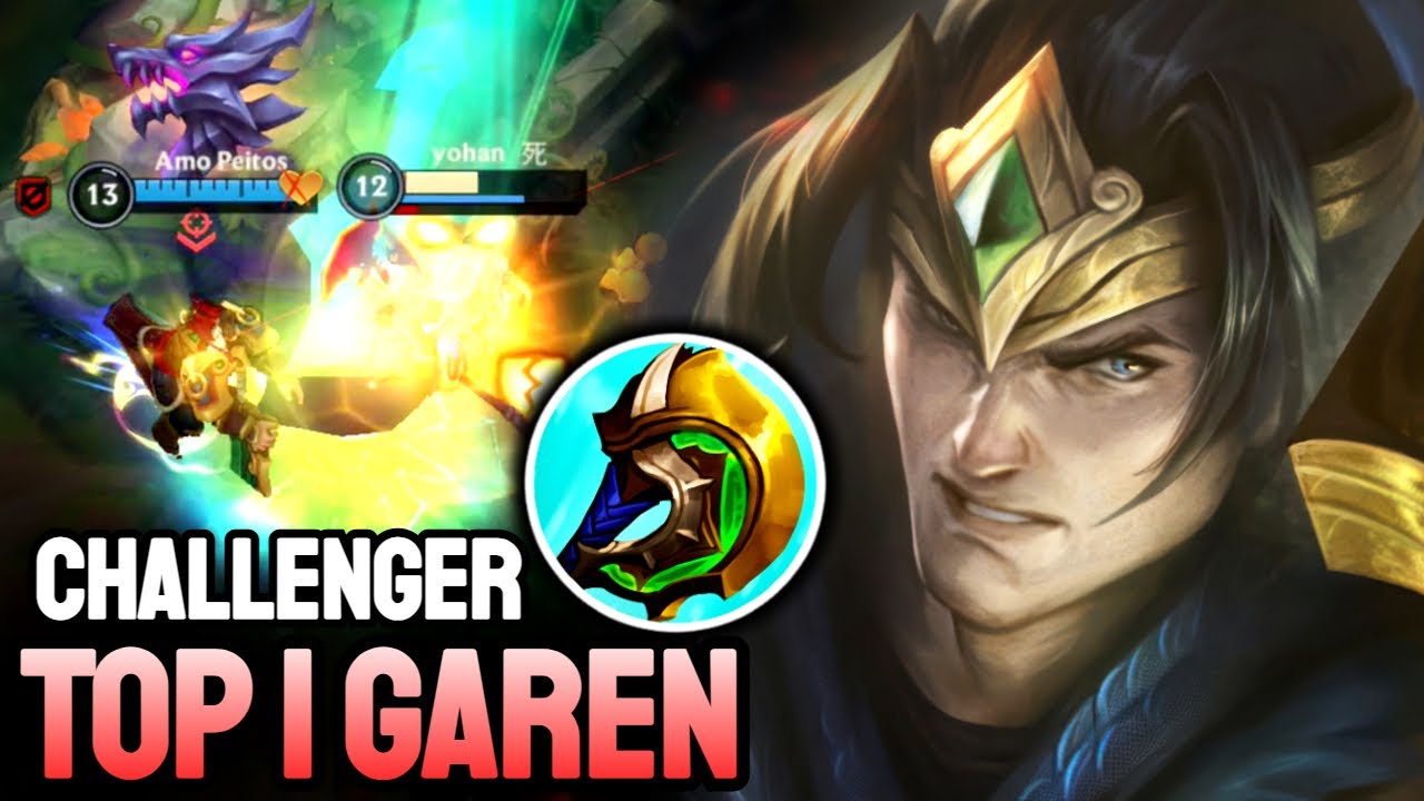 WILD RIFT GAREN - TOP 1 GAREN GAMEPLAY - CHALLENGER RANKED