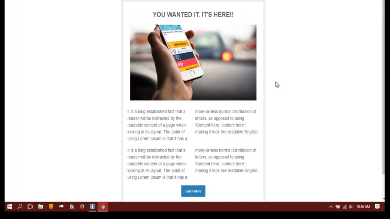 How to design a responsive email template