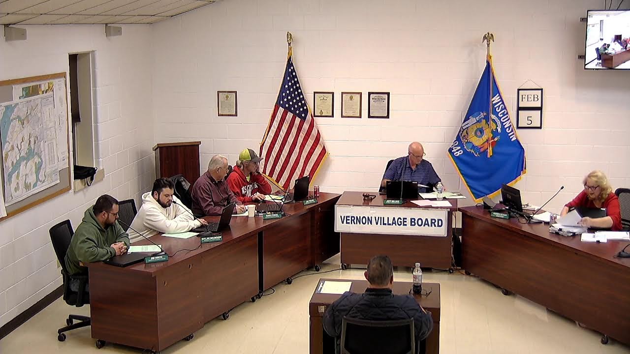 Village of Vernon Board Meeting 2-5-2026