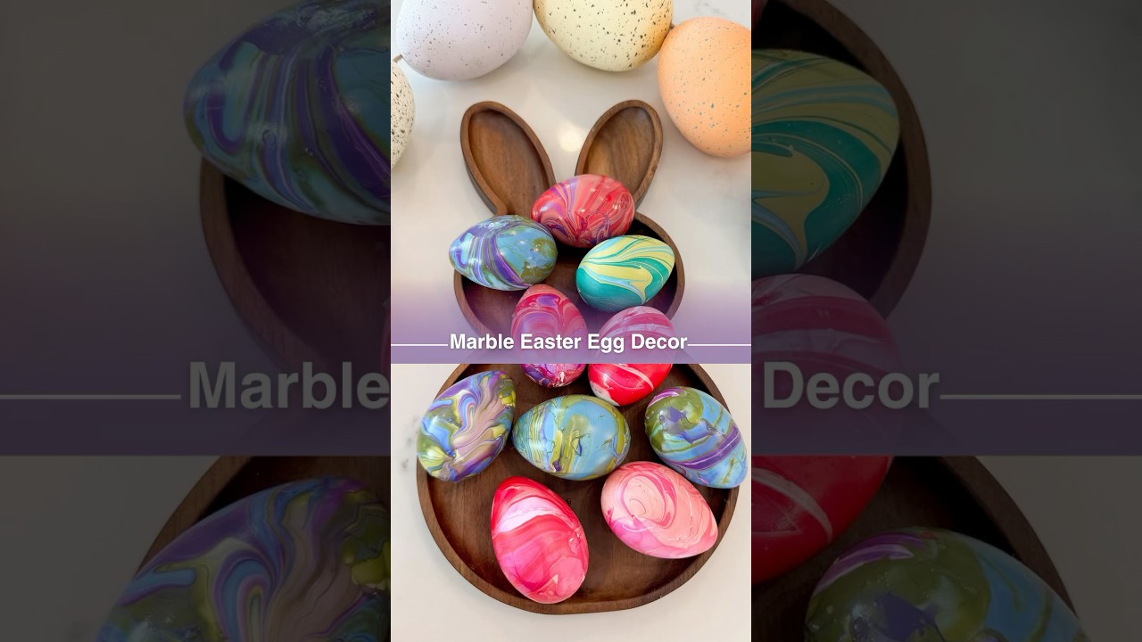 Marble Easter Egg Decor