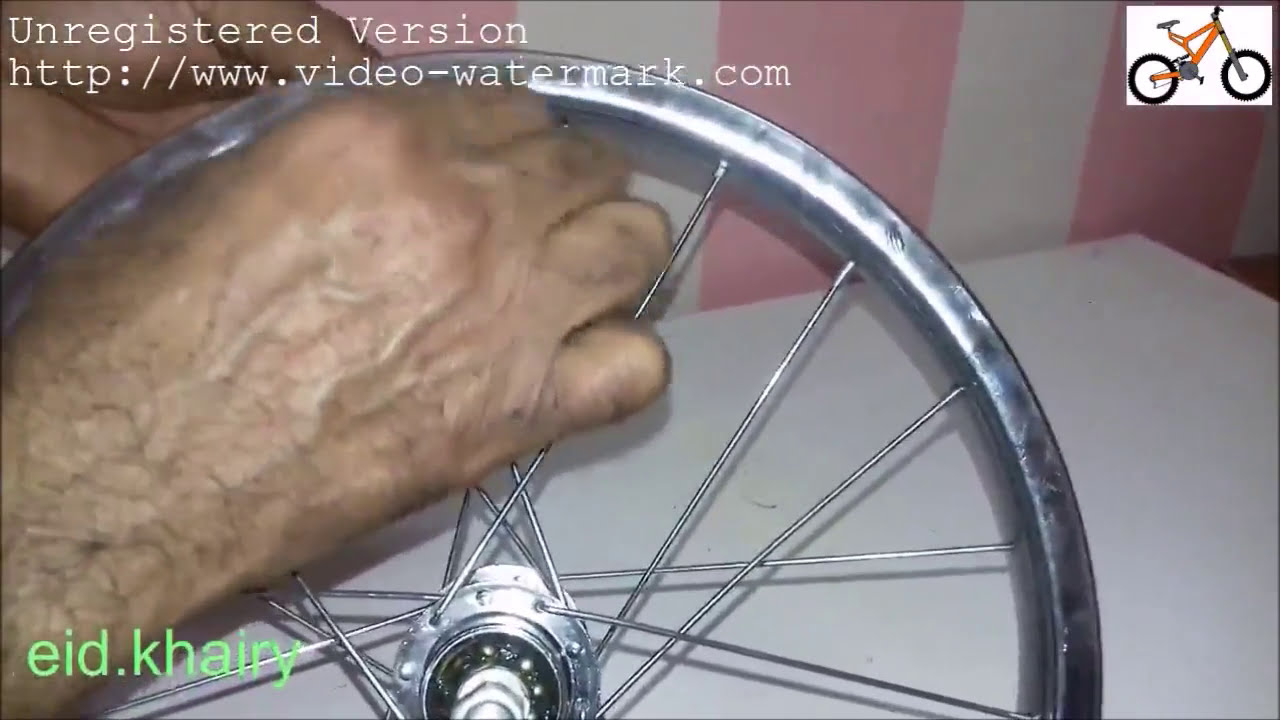 تركيب سلك طارة عجلة 16  Bicycle repair