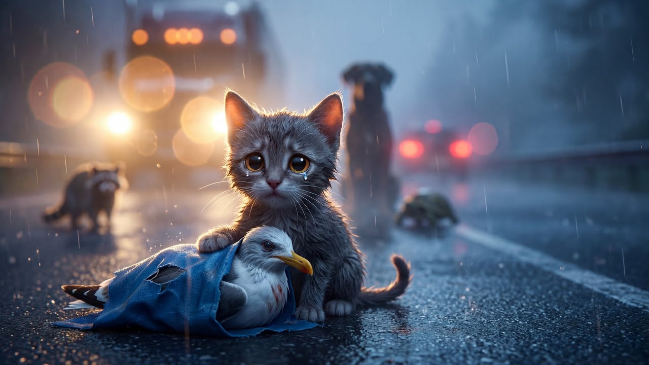 Tiny Hero in Big Danger — Brave Kitten Rescue Film