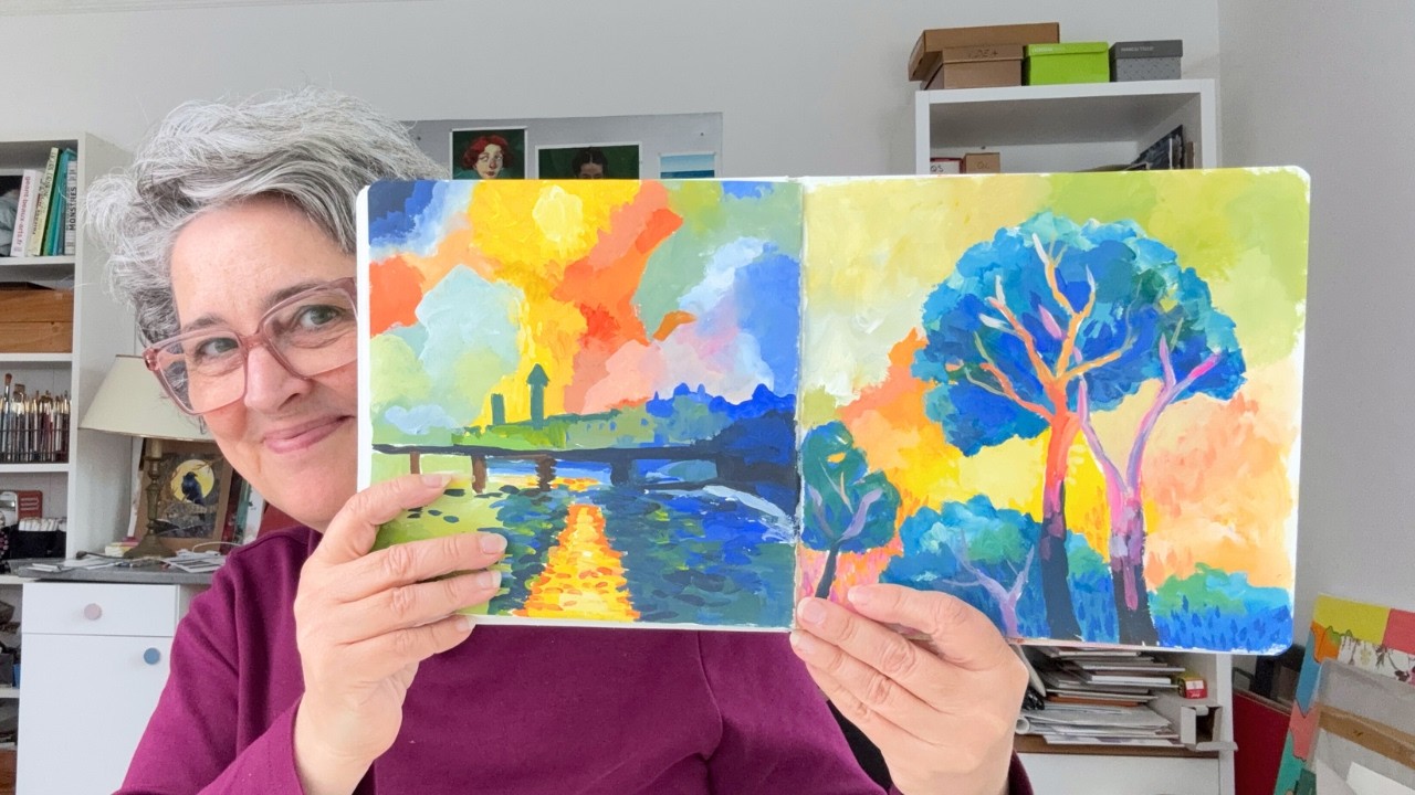Gouache Sketchbook Tour: Finished Pages, Fails, and Favorites