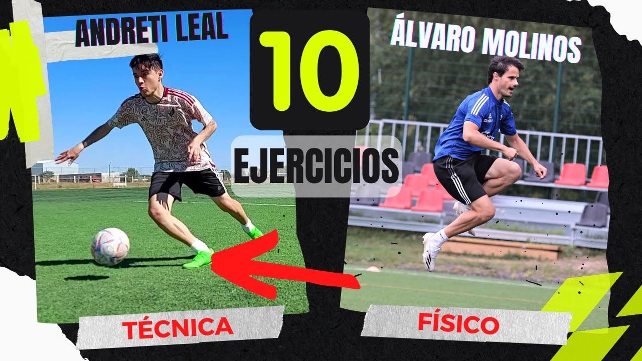 10 EJERCICIOS de TÉCNICA y VELOCIDAD con ANDRETI LEAL para FÚTBOL