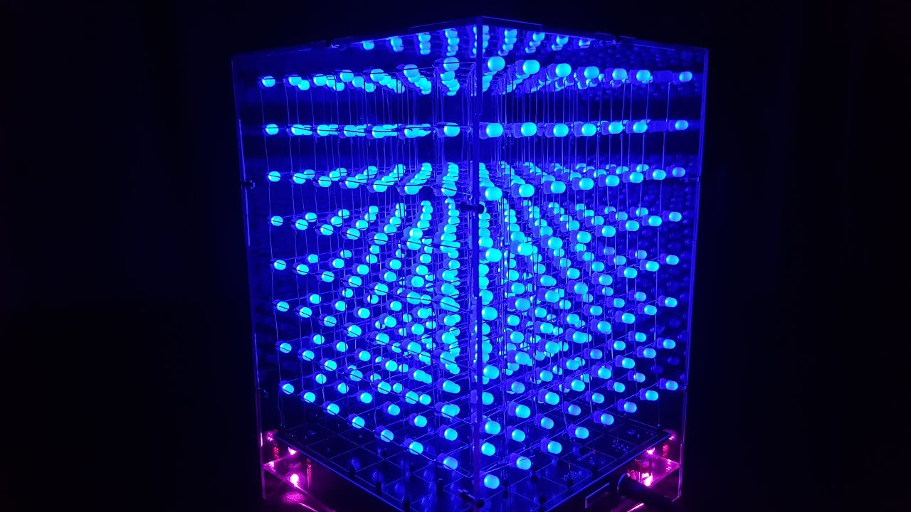 Assembling 3D Led Cube 8x8x8 with DIY KIT