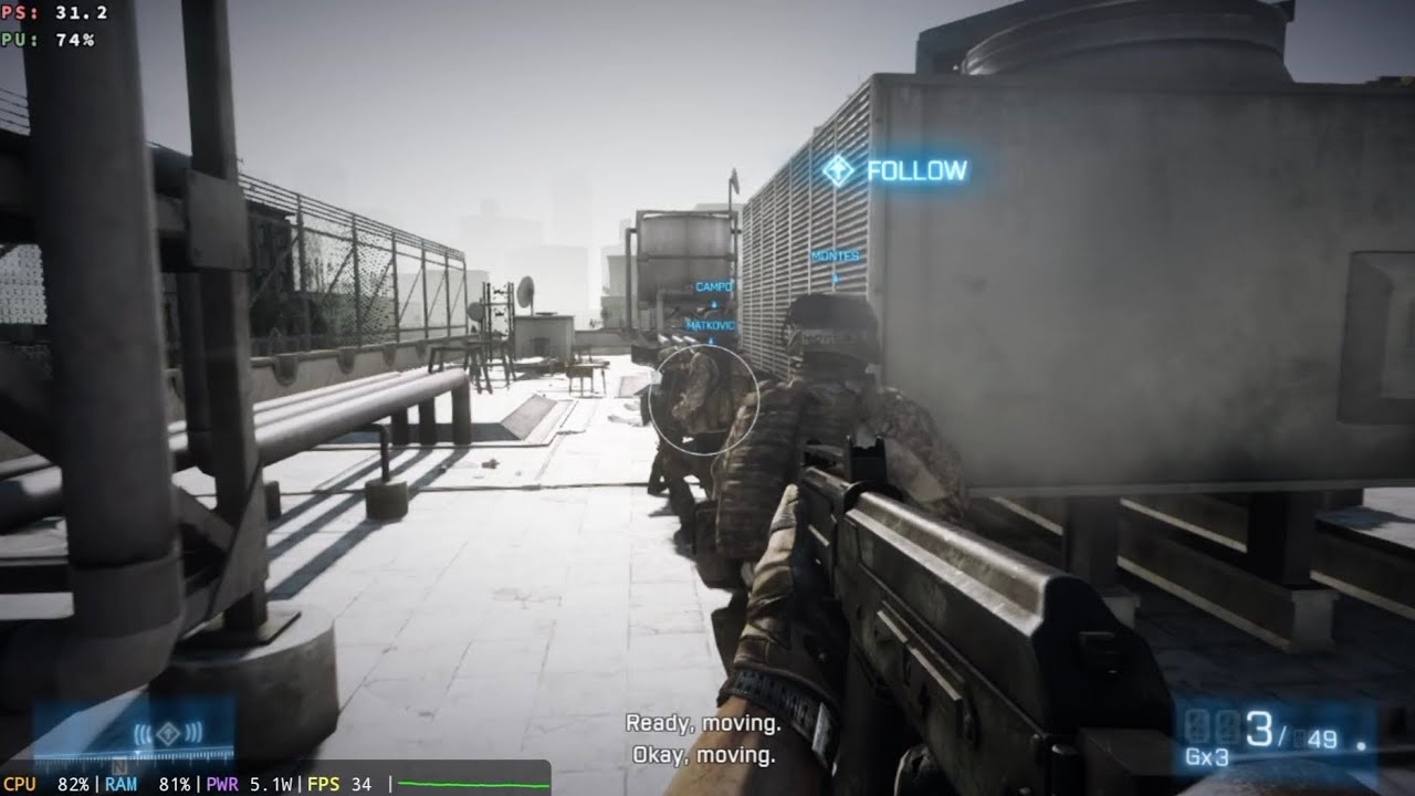 Battlefield 3 on Gamehub 5.2.1 Snapdragon 8 gen 3 Ultra Settings 