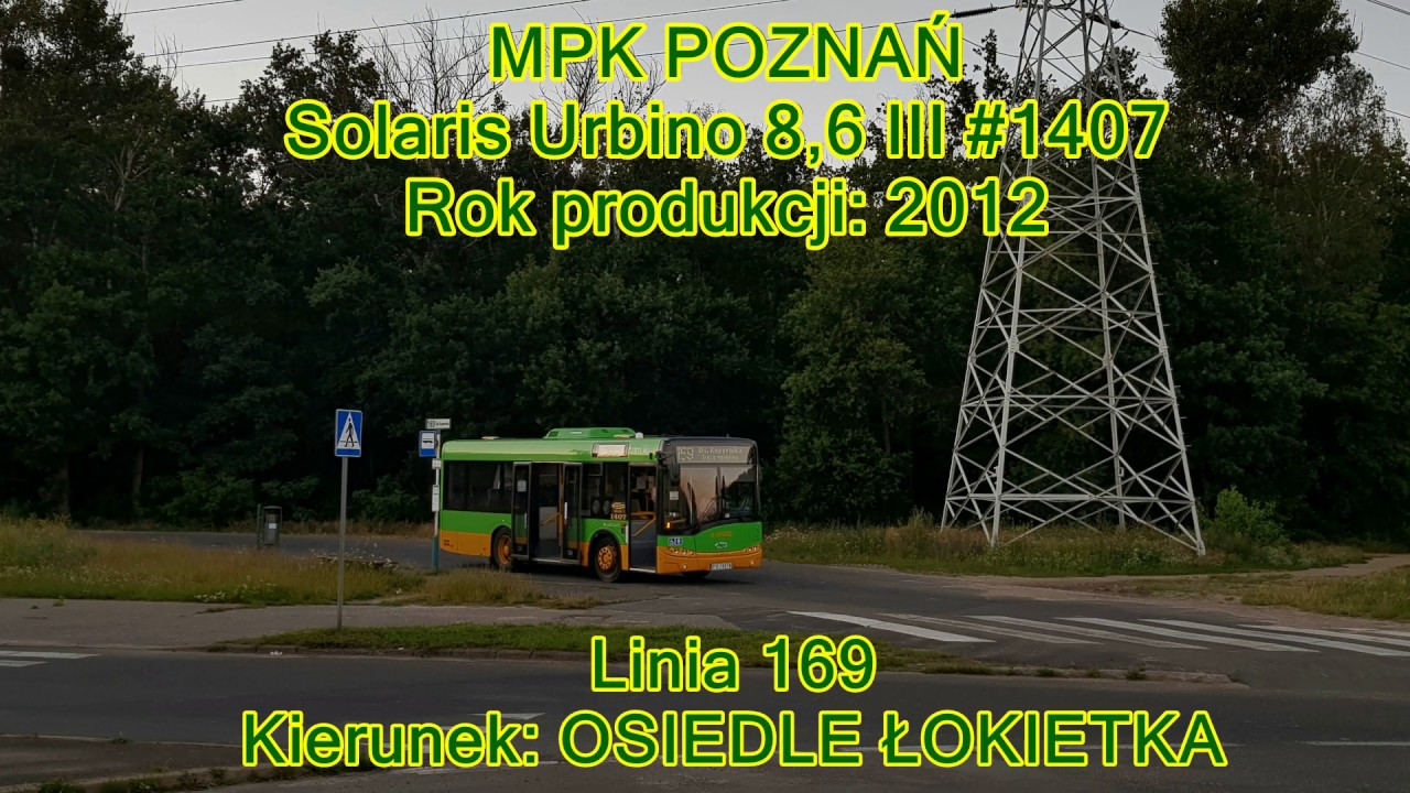 MPK Poznań - Linia 169, Solaris Urbino 8,6 III #1407