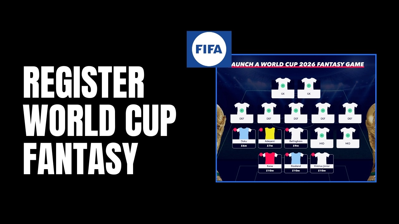 How To Register & Login FIFA World Cup 2026 Fantasy 2026 | FIFA Fantasy Account Setup
