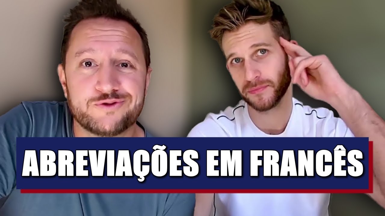 12 Abreviações comuns em Francês! (Abréviations)