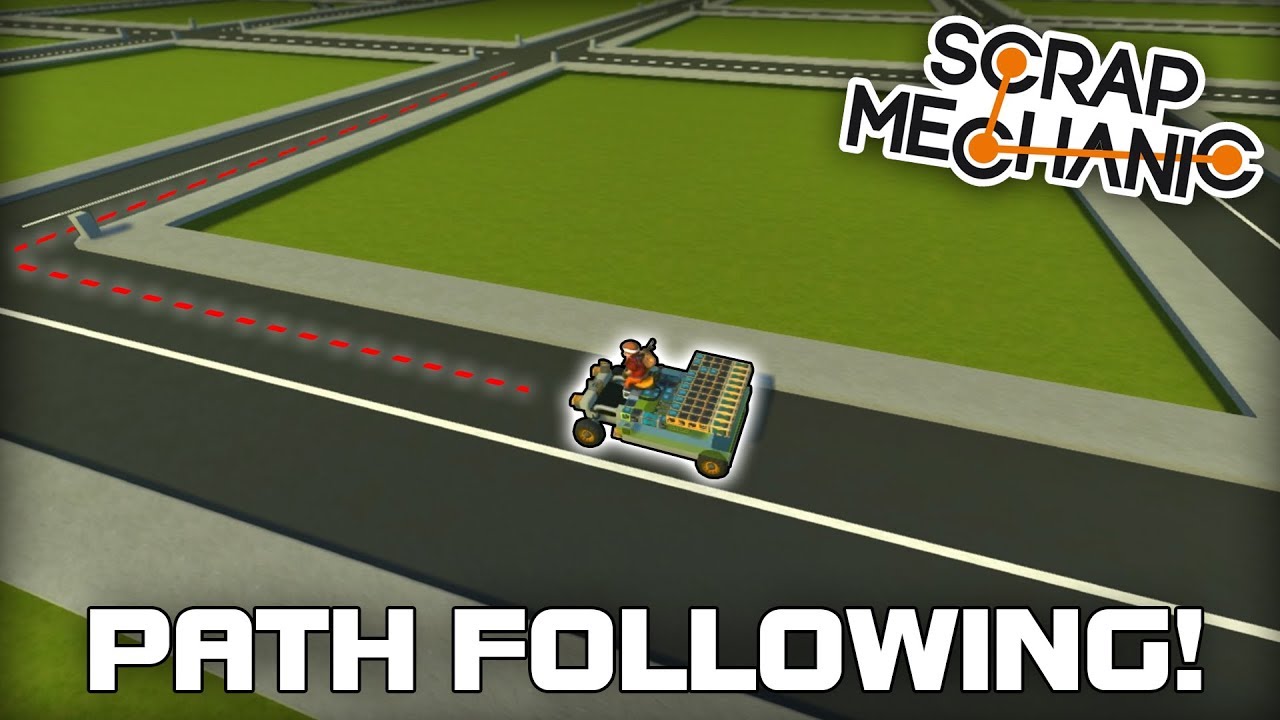 Finished City Grid & Path Following Car! (Scrap Mechanic City #02)