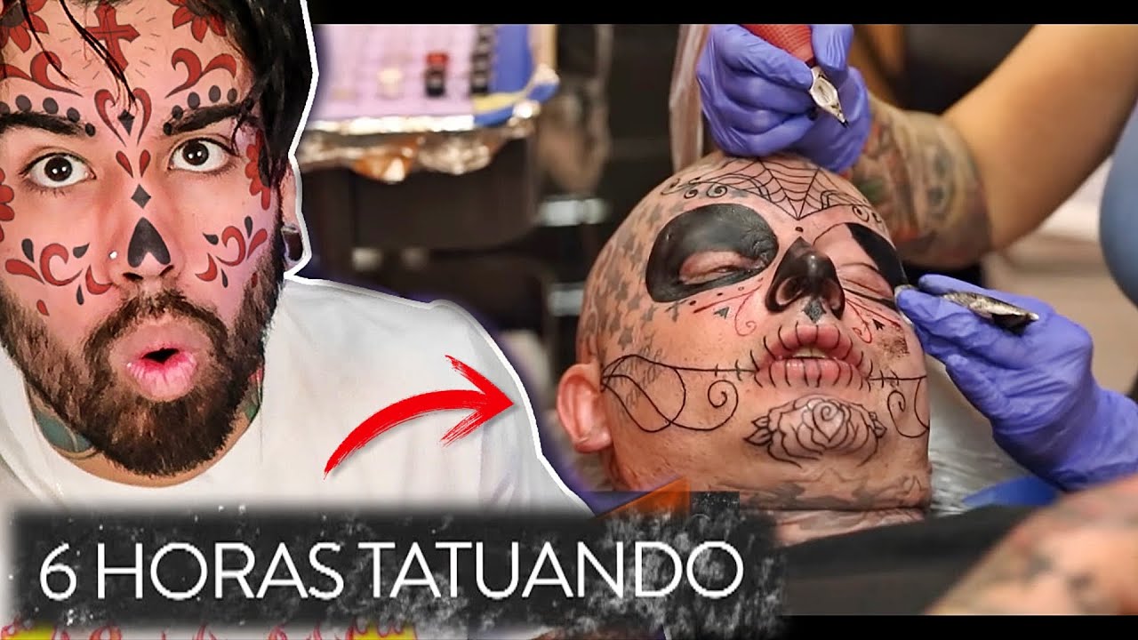 ELE TATUOU O ROSTO TODO EM 6 HORAS