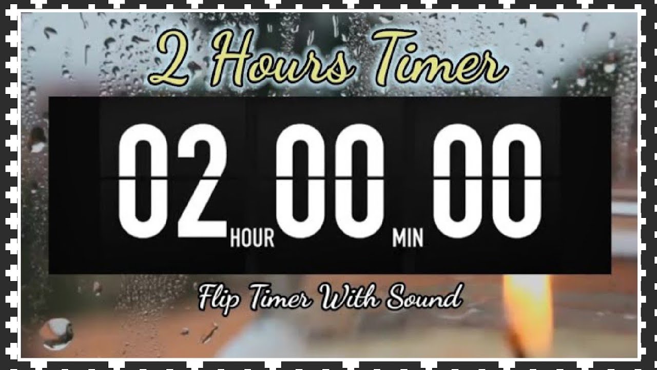 2 Hour Timer ⏳ Flip Timer With Sound | Excel Pomodoro 