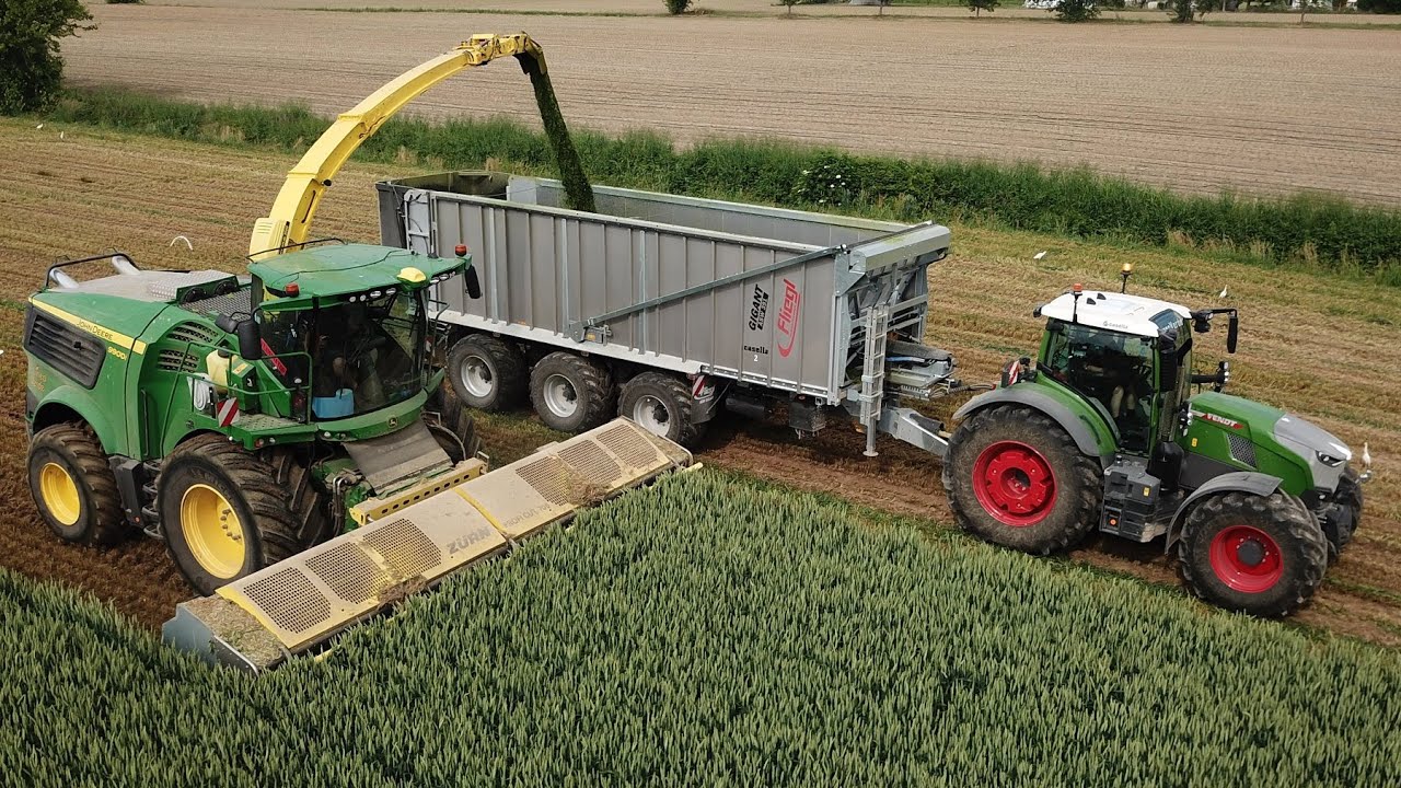 John Deere 9900i | Trinciatura grano 2025 | Lineaverde