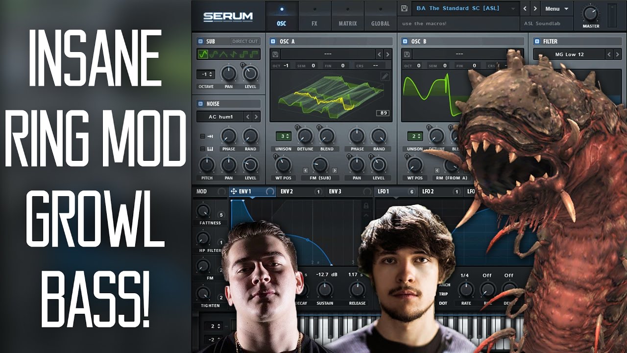 INSANE Ring Mod Growl Bass Serum Tutorial (Free Preset)