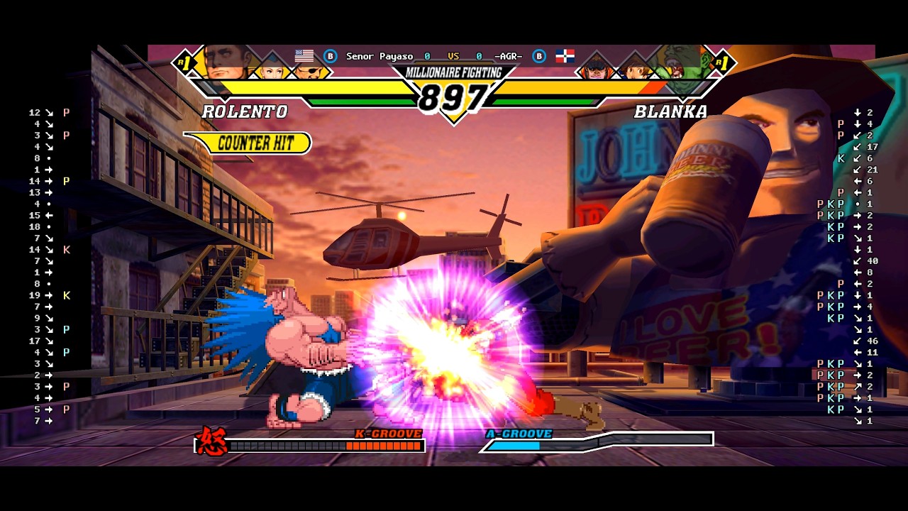 Capcom Vs. SNK 2 - 🇺🇸 Senor Payaso(B) vs 🇩🇴 -AGR-(B) | Fightcade (2026-03-15 06:38 UTC)