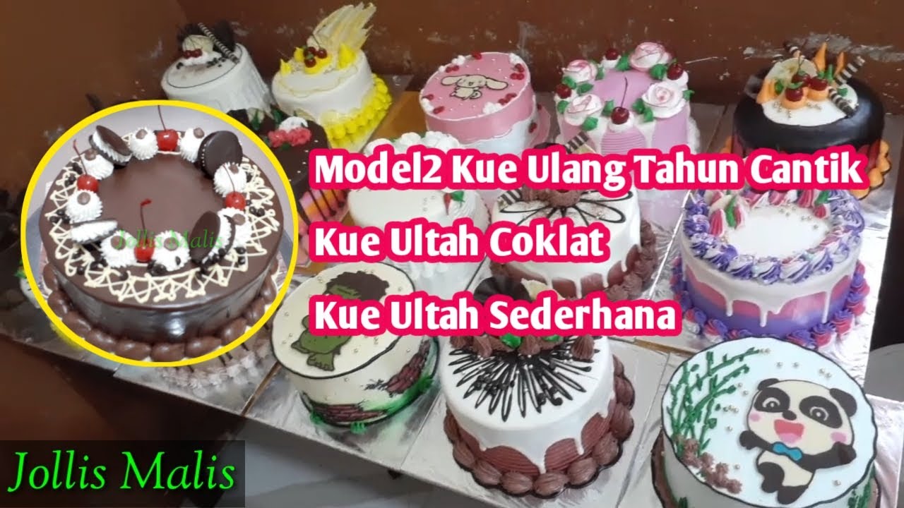 Model kue ultah, kue ultah coklat sederhana, siram coklat simpel