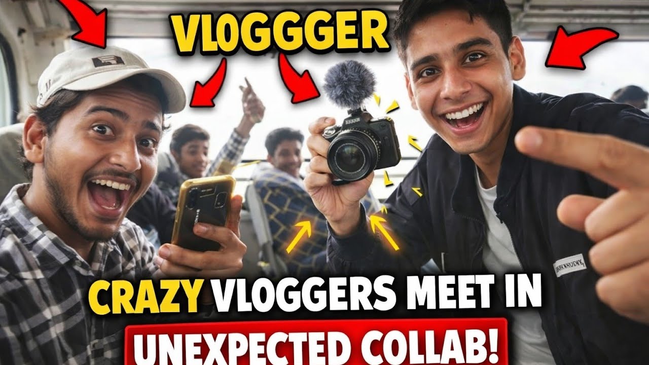 Bus ma ek aur vlogger mil gaya 🥲😮 -Amsonvlogger 