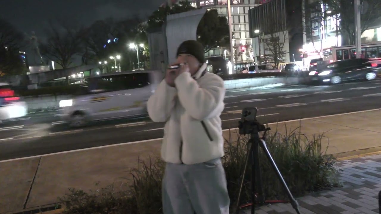 26.1.10 ＃水平線（back number)　＃backnumber　#路上ライブ 　＃大森泰貴（たいやき）　＃テレビ塔前　 @_taiyaki_39