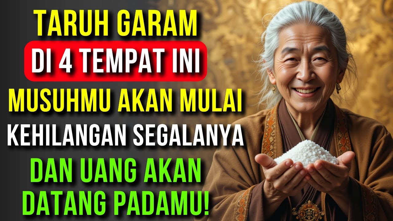 TARUH GARAM DI 4 TEMPAT INI, MUSUHMU AKAN MULAI KEHILANGAN SEGALANYA DAN UANG AKAN DATANG PADAMU!