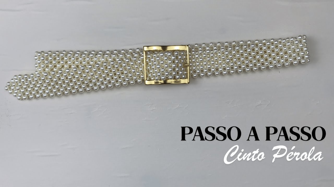 Passo a passo de como fazer um cinto de pérolas