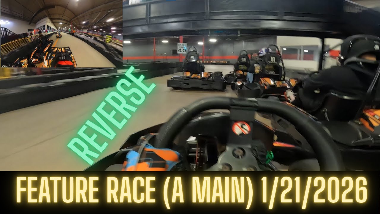 On Track Karting | Wednesday Adult League Race (A MAIN) 1/14/2026 **REVERSE TRACK**