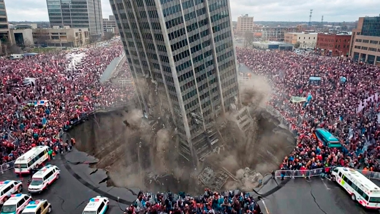 As America Imports Millions of Tons of Cement, China Replaces It With Walls With NOTHING Inside