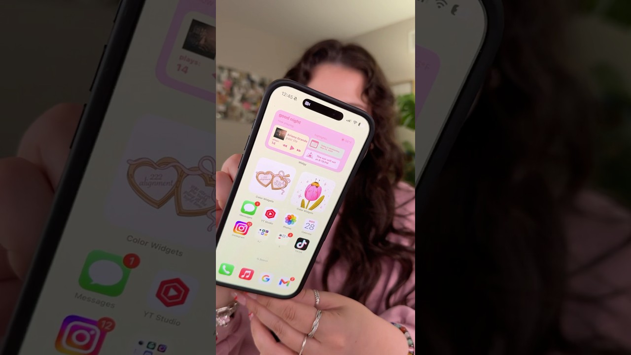 CHANGING UP MY IPHONE 16 PRO MAX (making it aesthetic✨) #youtubeshorts #shorts #iphone