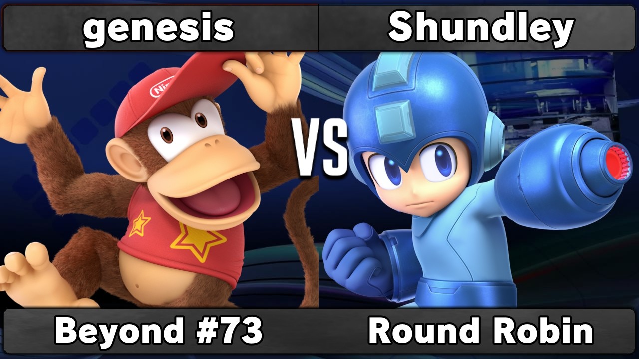 genesis (Sephiroth, Diddy Kong) vs Shundley (Mega Man) | Round Robin | Beyond #73