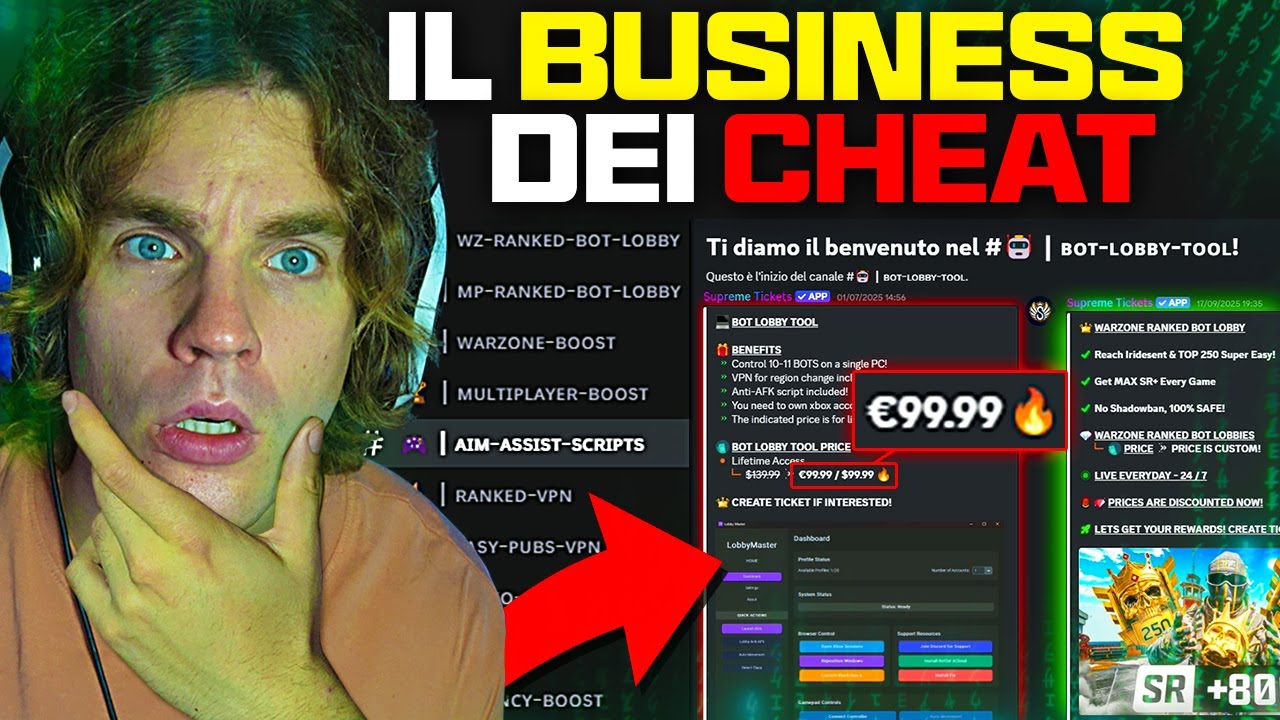 Dentro al DISCORD di CHEATING e BOT LOBBY più grande di Call of Duty: WARZONE - Business dei Cheat