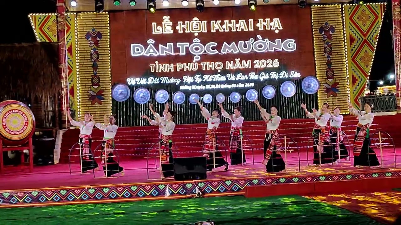 giao lưu văn hóa văn nghệ tại lễ hội khai dân tộc mường 2026#khaihamuongbi 