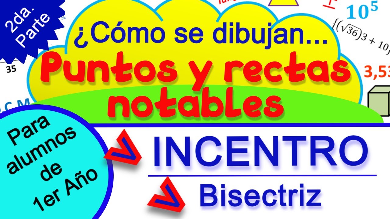 INCENTRO, puntos y rectas notables del triángulo.